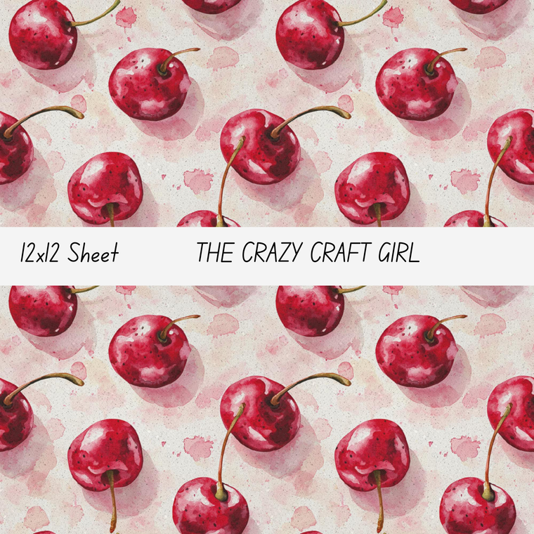 Cherries Vinyl Sheets